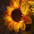 thumbnail image 4 of Sunflower Night Light, USB Rechargeable LED Decorative Lamp for Bedroom, Adjustable Faux Sunflower Potted Light for Home Decor, Desktop Aesthetic Floral Nightstand Lamp, 4 of 7