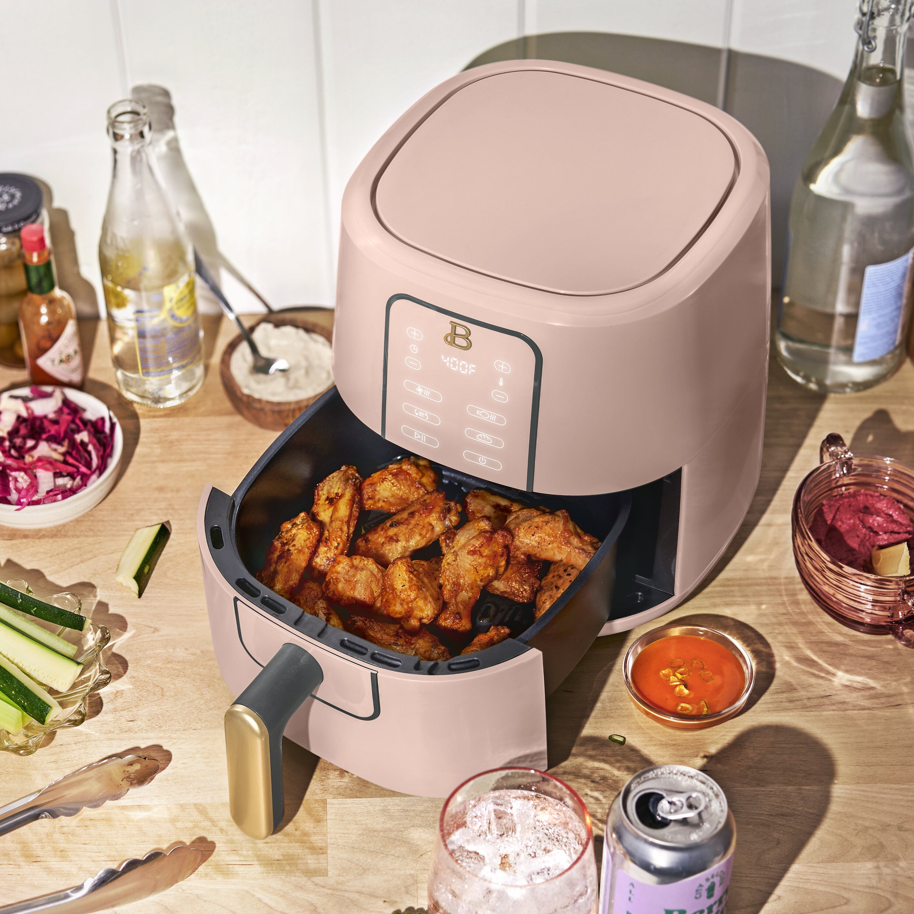 Beautiful 3Qt Air Fryer with TurboCrisp Technology by Drew Barrymore