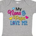 thumbnail image 4 of Inktastic My Nana and Papa Love Me with Hearts Boys or Girls Baby Bodysuit, 4 of 5