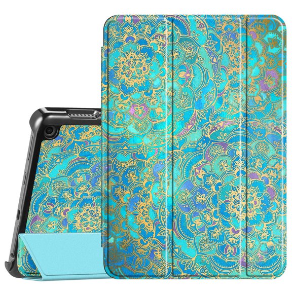 Fintie Slim Case for Kindle Fire HD 8 & Fire HD 8 Plus Tablet (12th Generation 2024/2022 & 10th Gen 2020 Release) - Ultra Lightweight Slim Shell Stand Cover with Auto Wake/Sleep, Shades of Blue