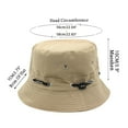 thumbnail image 3 of Fdelink Unisex Bucket Hat Sun UV Protection Hat, Red, 3 of 3