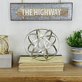 thumbnail image 2 of Cheungs Cheung's Handmade and Hand Painted Distressed Metal Folding Orb Decor - 10" Diameter, 2 of 5