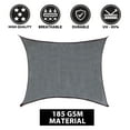 thumbnail image 2 of Gold Armour Sun Shade Sails, Rectangle 8'x10' Canopy 185GSM UV Block Shade Sail, Patio Furniture & Accessories for Lawn Garden Deck Backyard Outdoor Activities, Gray, 2 of 4