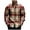 Red, variant on Diufon Men's Shirts Casual Long Sleeve Lapel Plaid Button Down Shirts Spring Summer Loose Lightweight Blouse