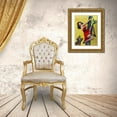 thumbnail image 3 of Driben, Peter 19x24 Gold Ornate Wood Framed with Double Matting Museum Art Print Titled - Mid-Century Pin-Ups - Moo - Up a tree, 3 of 4