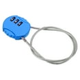 thumbnail image 3 of Uxcell Small Combination Lock 14.9 Inch, 1 Pack 3 Digit Padlock for Locker, Bright Blue, 3 of 6