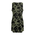thumbnail image 4 of vigerkar Women's Summer U Neck Dress 2025 A-Line Floral Sleeveless Casual Sundresses with Pockets AG, M, 4 of 7
