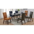 thumbnail image 2 of Pemberly Row Modern 19.5" Bonded Leather Chair in Blue (Set of 2), 2 of 8