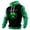 Black3, variant on Ludearly St. Patrick's Day Hoodies for Men Irish Shamrock Casual Clover Graphic Waffle Knit Pullover Casual Shirt Holiday Outfit Dark Green8&S