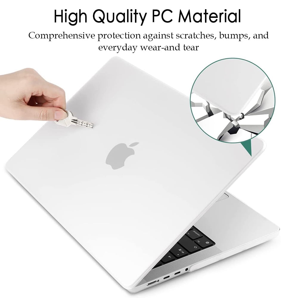 - Protective Snap On Hard Shell Cover for MacBook Pro 16 M1 Pro / M1 Max Chip with Touch ID Crystal Clear Fintie Case for MacBook Pro 16 Inch Case A2485 2021 Release 