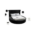 thumbnail image 2 of Meridian Furniture Luxus Black Velvet Queen Bed, 2 of 11