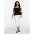 thumbnail image 2 of Terra & Sky Women’s Plus Sleeveless Smocked Peplum Tank Top, Sizes 0X-5X, 2 of 5