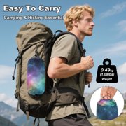 Wobogo Deep Outer Space Camping Hammocks 330 lb Capacity with Tree Straps and Hanging Pockets for Outside Hiking Beach Backpack Travel