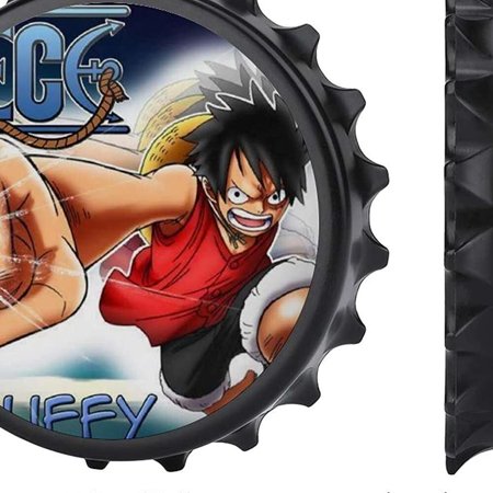 Bail One Piece Monkey D Luffy Fridge Magnets Rear Magnet Refrigerator Magnets Reusable For All Beer Cap Bottles Creative Bottle Cap Shape For Refrigerator Walmart Canada