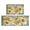 Grey Sunflower Flowers-3, variant on 2 Piece Gray Wood Sunflower Flowers Rug Kitchen Rug Set, Decor Kitchen Rugs, Absorbent Non-Slip Washable Floor Mats, Home Indoor Runner Rugs 17"x47" 17"x30"