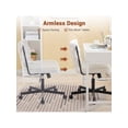 thumbnail image 2 of Qinaqin Criss-Cross Oficina Chair con Ruedas Ancho Seat Armless Moderno Swivel para en Casa o Makeup Vanity, 2 of 6