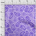 thumbnail image 2 of oneOone Viscose Chiffon Violet Fabric Asian Paisley Sewing Material Print Fabric By The Yard 42 Inch Wide, 2 of 5
