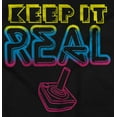 thumbnail image 2 of Retro Keep It Real Vintage Video Game Sweatshirt for Men or Women Brisco Brands L, 2 of 6