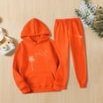 thumbnail image 2 of BLOCLOALO 2 Piece Lounge Set Long Sleeve Pullover Hoodie Sweatshirts Sweatsuit Set Oversized Sweatshirt Jogger Sweatpants and Sweatshirt Set Plus Size Workout Sets Classy Lounge Sets Red Xl, 2 of 3
