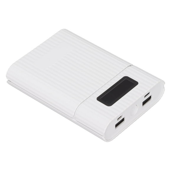 M09 4x18650 DIY Power Bank with Micro Input LED Display Welding Free Battery Storage BoxWhite