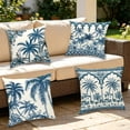 thumbnail image 6 of Waterproof Outdoor Throw Pillow Covers, 17.72 Inch Tropical Summer Print Cushion Covers for Patio Porch Poolside Furniture Decor, Set of 4, 6 of 6
