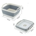 thumbnail image 3 of Kmbangi Fruit Basket Sink Silicone Dish Tub Collapsible Storage Container, 3 of 5