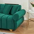 thumbnail image 5 of YINGYING  89" Cloud Sofa Couch, Modern 3 Seater Couch with Spring-Wrapped Cushions & Metal Feet & 4 Throw Pillows for Living Room Bedroom, 5 of 8