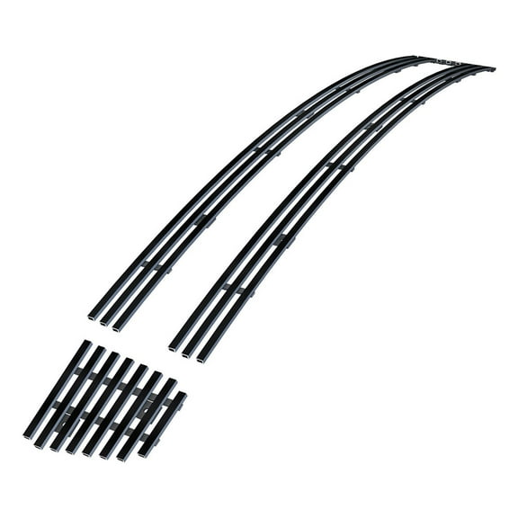 APS Compatible with Scion XD 2007-2013 Lower Bumper Stainless Steel Black 8x6 Horizontal Billet Front Grill Grille Insert T66552J