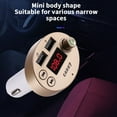 thumbnail image 6 of UAEBM High-Speed Car Charger with Bluetooth Player, Hands-Free Calling & Lossless Sound - Dual USB Ports for Smart Devices & Navigation Support Gold, 6 of 7
