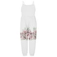 thumbnail image 5 of NAISIBABY Girls Suspenders Jumpsuit, Sleeveless Fashion Printed Summer Romper White 1T, 5 of 5