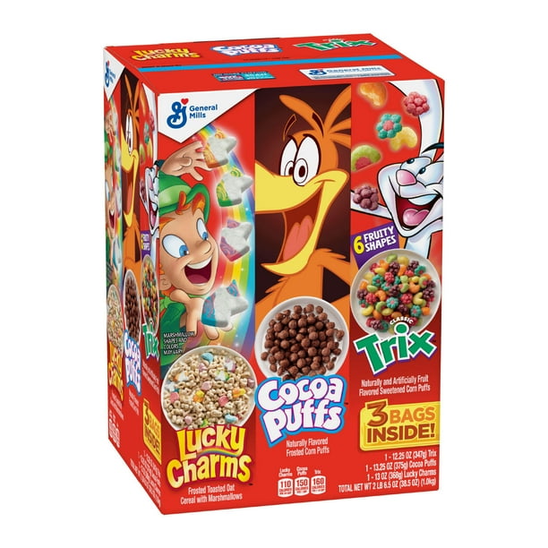 Lucky Charms, Trix and Cocoa Puffs Cereal Triple Pack (3 pk.) Walmart