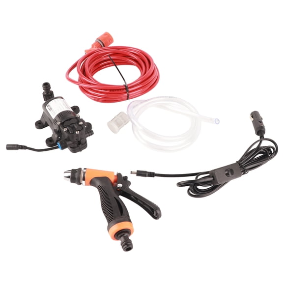 Kit De Lavadora De Coche De Alta Presión De 12V, Bomba De Agua Eléctrica Portátil, Potente Kit De Lavado De Agua Para Lavado De Ventanas De Coche,