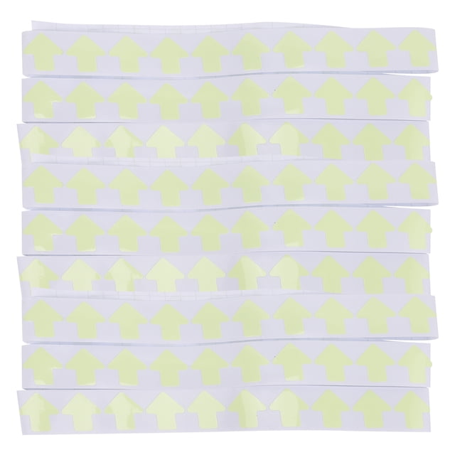 MasteelfCA 100pcs Fluorescent Sticker Night Warning Sticker Glow In The Dark Marker Supply
