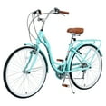 thumbnail image 6 of Aukfa 24" Cruiser Bike, 7 Speed Bicycle Hybrid Bikes for Women Girls Ladies, Arctic, 6 of 8