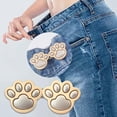 thumbnail image 6 of Jean Buttons for Loose Jeans, Pant Waist Tightener Adjustable Waist Buckle Extend Reusable Waistband Tightener No Sewing, 6 of 9