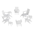 thumbnail image 1 of Palms 12-Piece Modern Poly Folding Adirondack Chair with Ottoman and Side Table, 1 of 9