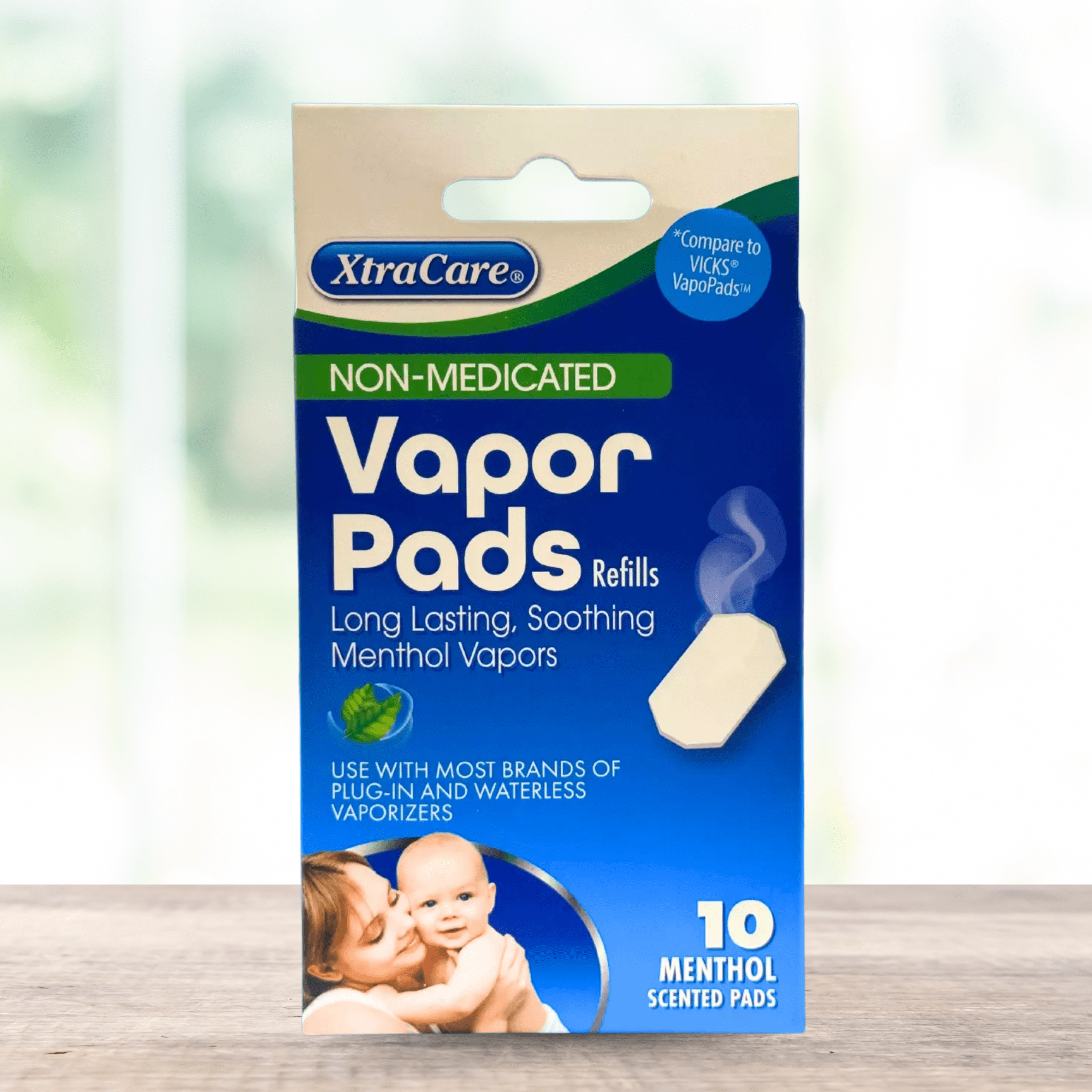XtraCare Vapor Pads, 10 Count – Non-Medicated, Menthol Scented