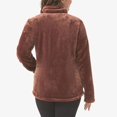 thumbnail image 2 of 32 Degrees Full Zip Plush Jacket, Women's (Large, Tan), 2 of 4