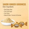 thumbnail image 5 of Ginger Candy - 2 Pound Bag - Hard Ginger Candy For Nausea Relief And Digestion Aid - Individually Wrapped Candies (Approx 180 Pieces), 5 of 7