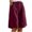 Wine, variant on Tumotour Linen Shorts For Women Summer Shorts Elastic High Waisted Shorts Wide Leg Pants Active Workout Shorts Biker Shorts Gym Shorts