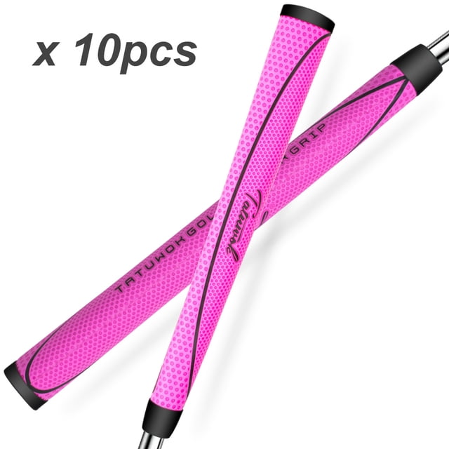 Golf Midsize Putter Grip- Soft Material, Light Weight Golf Grips,Anti-Slip Pattern Comfortable Feel 7 Color TKU SC PK 10PCS