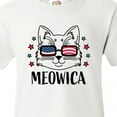 thumbnail image 4 of Inktastic 4th of July Meowica Cat in Flag Sunglasses Youth T-Shirt, 4 of 5