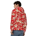thumbnail image 4 of Honeii Lilies Flowers Print Hoodies for Men, Pullover & Full Zip, Breathable Zip up Hoodie, Sweatshirt-XX-Large, 4 of 5
