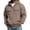 Khaki, variant on Men's Multi Pockets Quarter Zip Pullover Tactical Hoodie Sweatshirt, Loose Fit Long Sleeve Casual Hooded Top for Men Fall Daily Street Wear