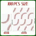 thumbnail image 2 of 100 PCS Baseball Paper Napkins, Disposable Baseball Bathroom Guest Hand Towels Sports Theme Dinner Napkins Decorative for Kitchen Home Birthday Baby Shower Party Decoration (Baseball), 2 of 14