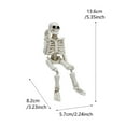 thumbnail image 5 of EUDIDV Creepy Skeleton Halloween Decorations Waving Hands Skull Ornaments Resin Crafts Halloween Skeleton Decoration, 5 of 5