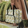 thumbnail image 3 of ZIATUBLE Lemon Portable Cover Tote Bag with Zippers Organizer Bag Easy to Clean Sewing Machine Bags and Totes Large Capacity Padded Storage Bag Reusable Sewing Machine Tote Bag, 3 of 7