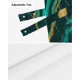 thumbnail image 6 of Tie Up Valance Curtain for Kitchen,Teal Marble Gold Stripe Rod Pocket Short Curtains Adjustable Tie-Up Shade Valances,Abstract Water Ripple Window Treatment for Bathroom Living Room Bedroom, 6 of 8