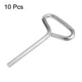thumbnail image 3 of Uxcell 10pcs Dogging Hex Key Wrench 5/32" SAE Metal Dog Door Keys Spanner with T-Ring Full Loop, Silver Tone, 3 of 5