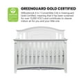 thumbnail image 6 of Oxford Baby Willowbrook 4-in-1 Convertible Crib, White, GREENGUARD Gold Certified, Wooden Crib, 6 of 13